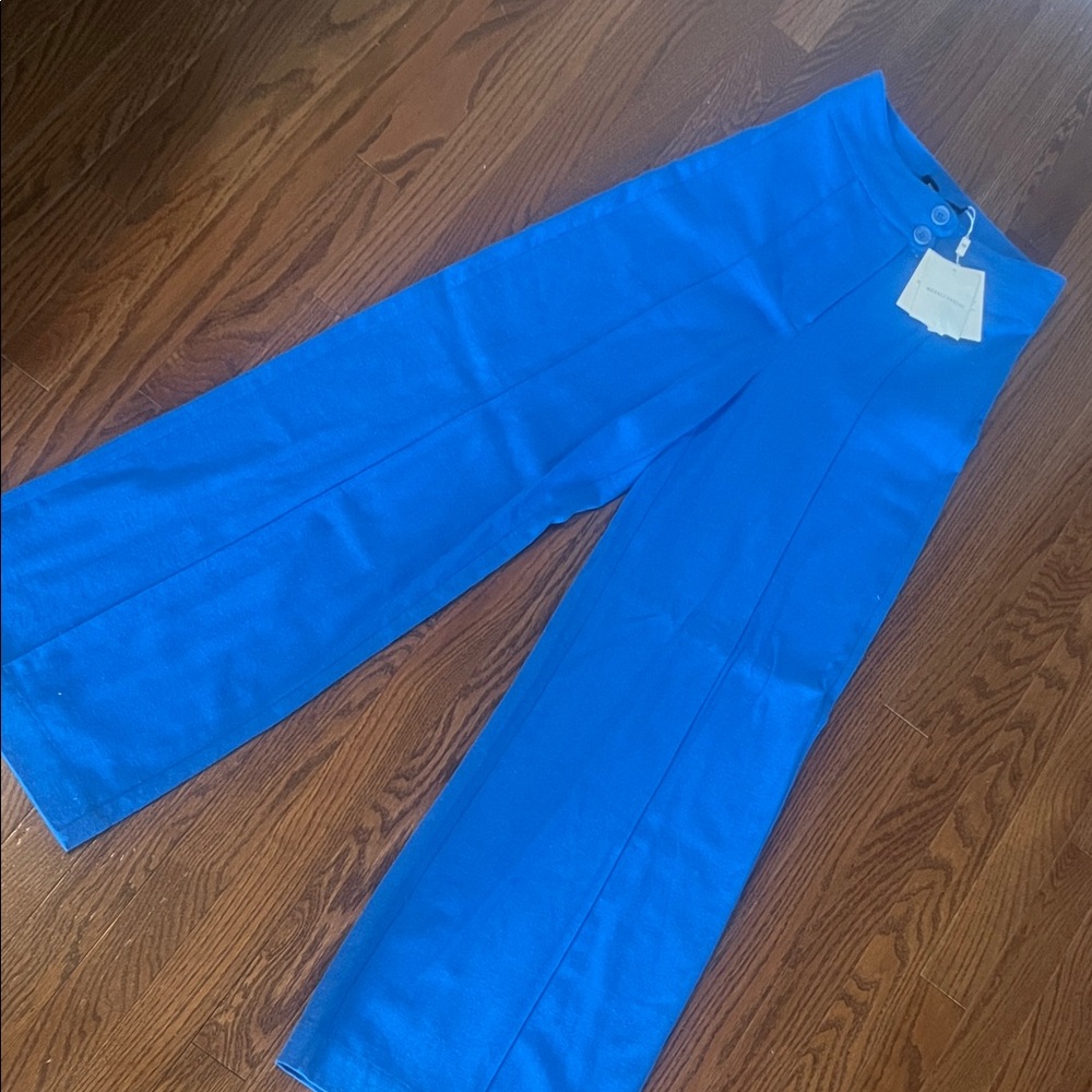 Women's Blue Wide-Leg Pants